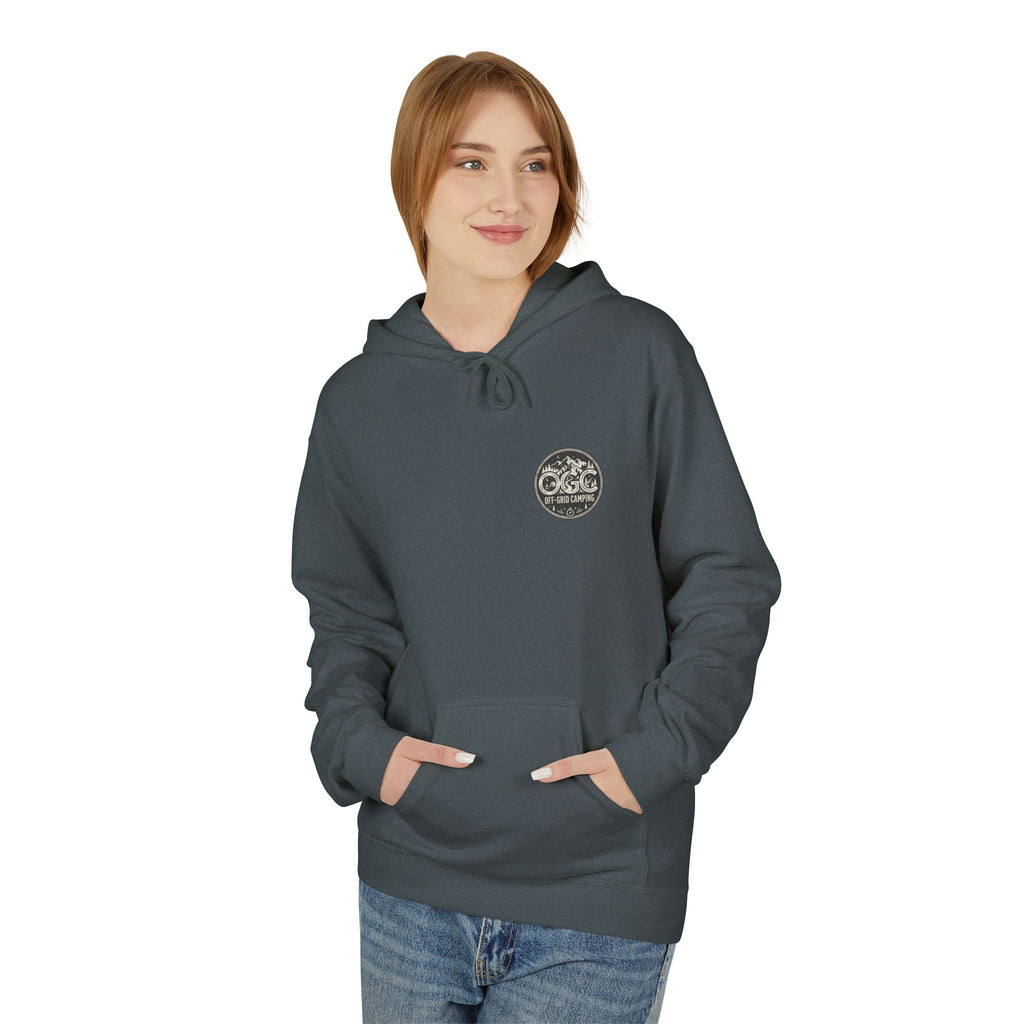 Off-Grid Camping Hoodie — Adventure Patch Pullover