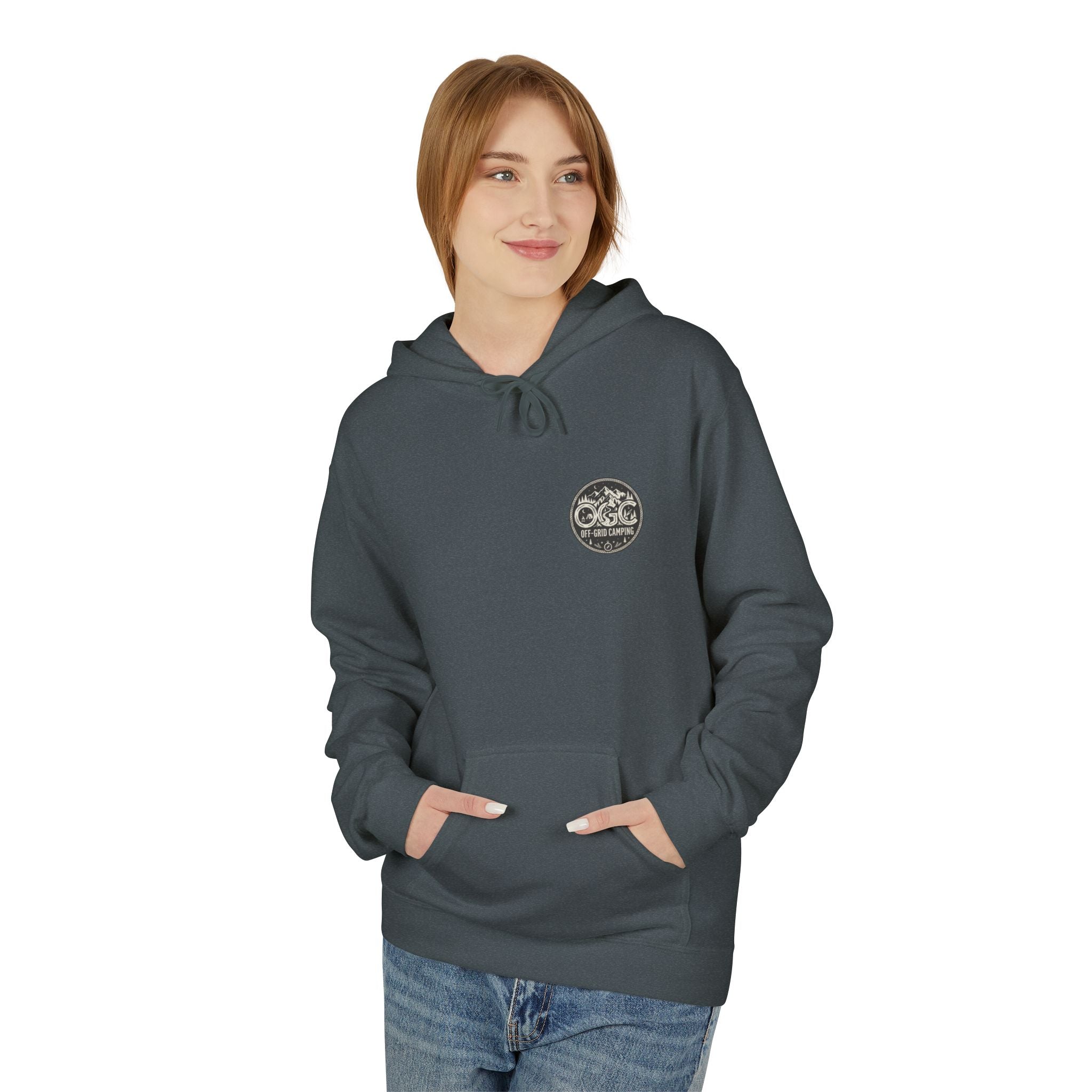 Off-Grid Camping Hoodie — Adventure Patch Pullover