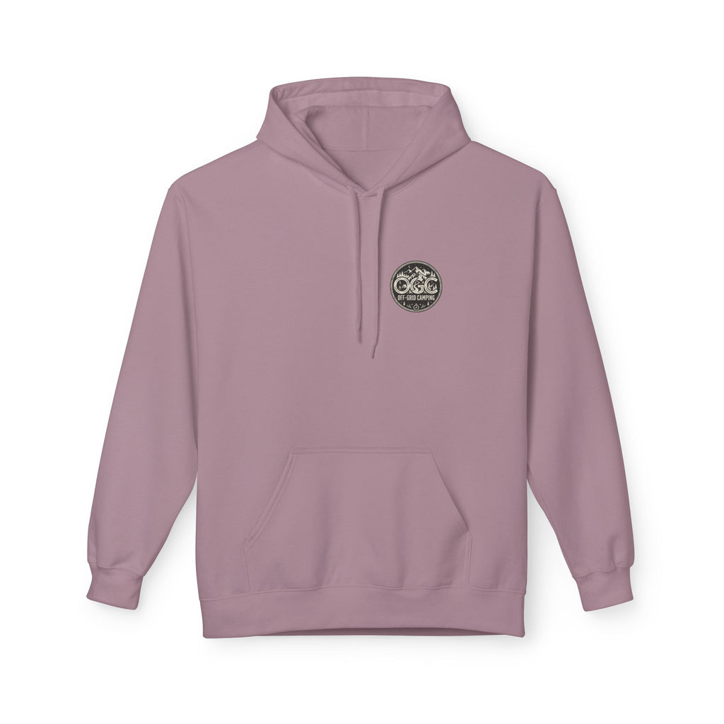 Off-Grid Camping Hoodie — Adventure Patch Pullover