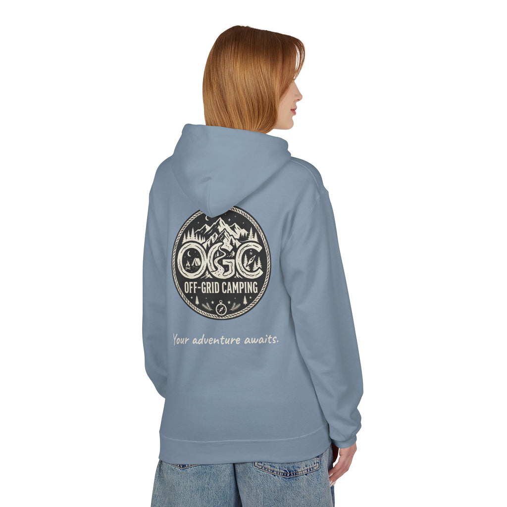 Off-Grid Camping Hoodie — Adventure Patch Pullover