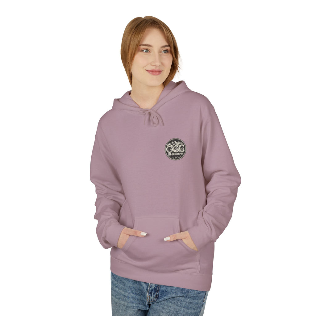 Off-Grid Camping Hoodie — Adventure Patch Pullover