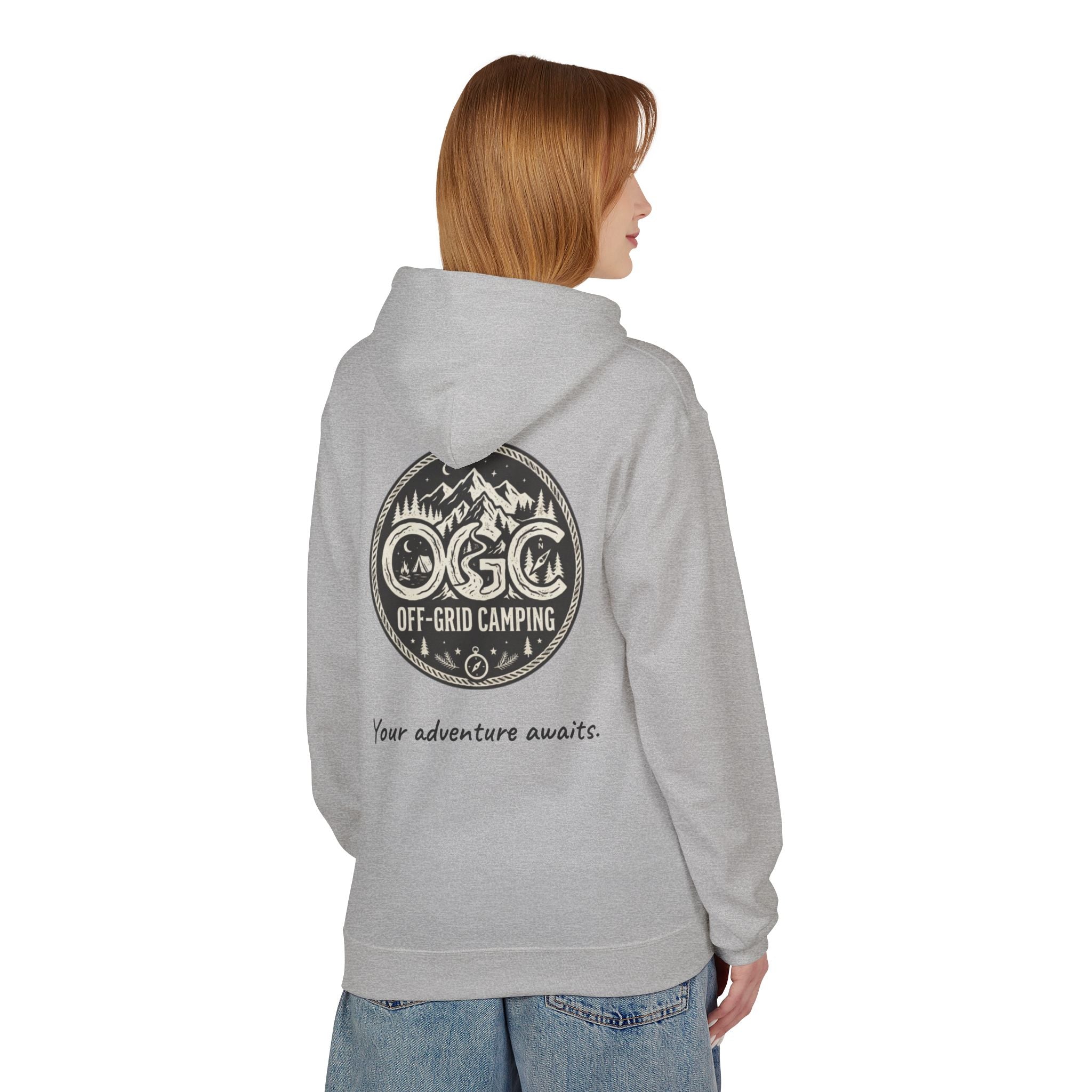 Off-Grid Camping Hoodie — Adventure Patch Pullover