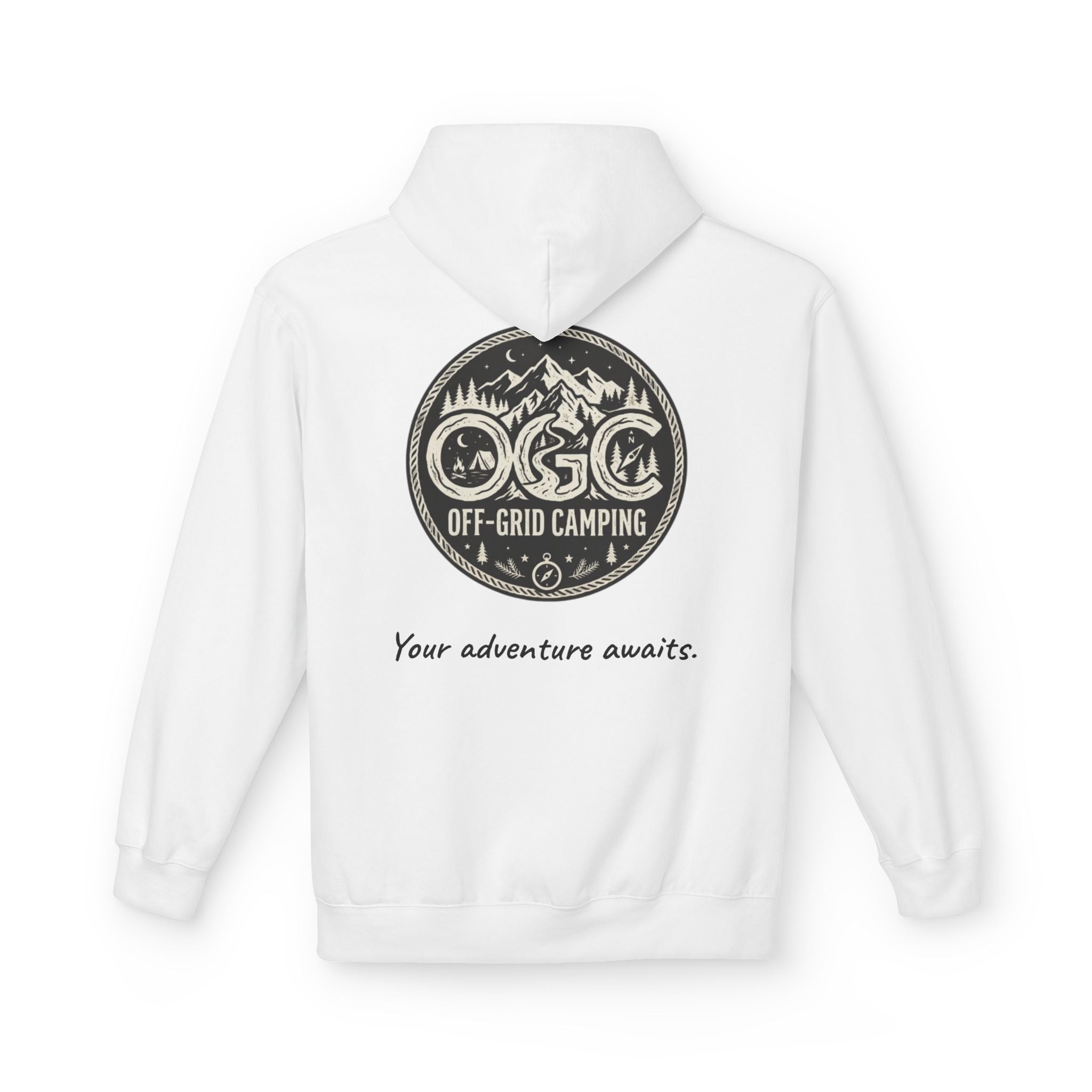 Off-Grid Camping Hoodie — Adventure Patch Pullover