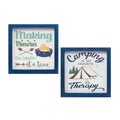 Camping Sign (Set of 4) 10"SQ MDF