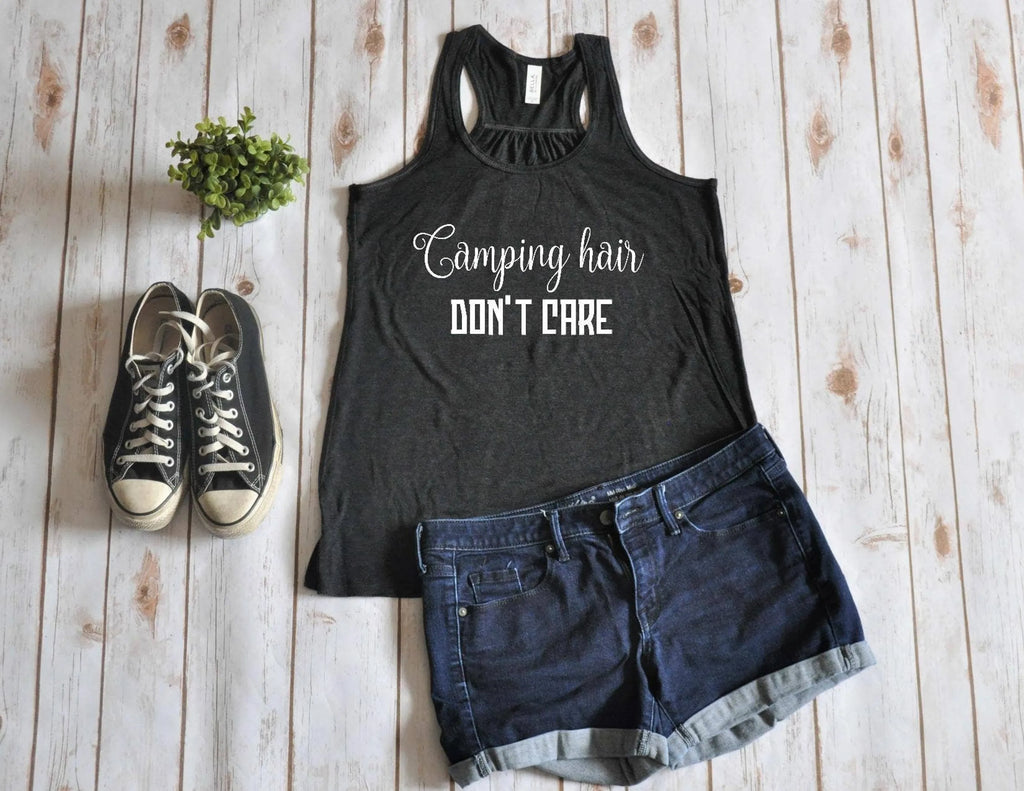 Camping hair Don't care Women's Tank Top