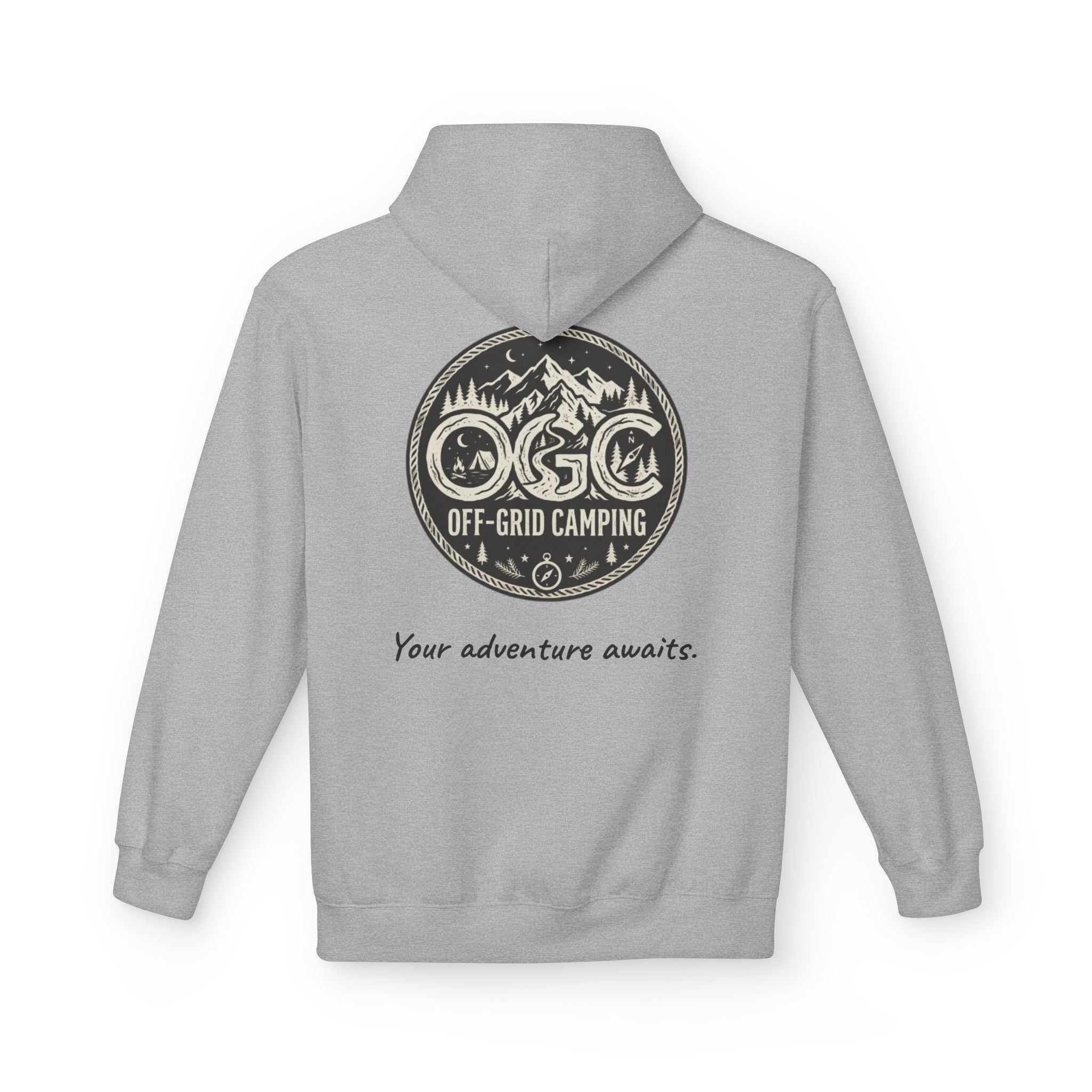 Off-Grid Camping Hoodie — Adventure Patch Pullover