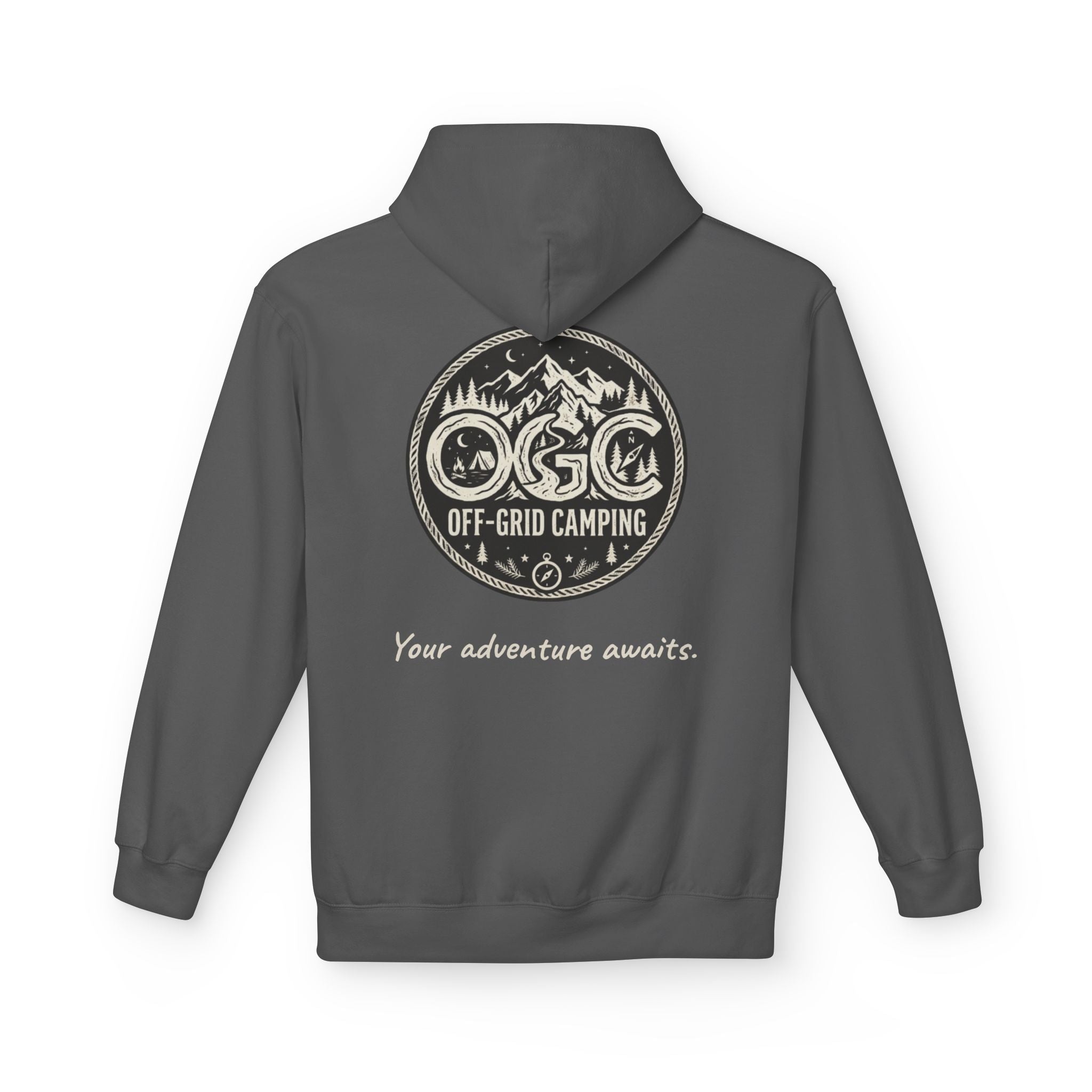 Off-Grid Camping Hoodie — Adventure Patch Pullover
