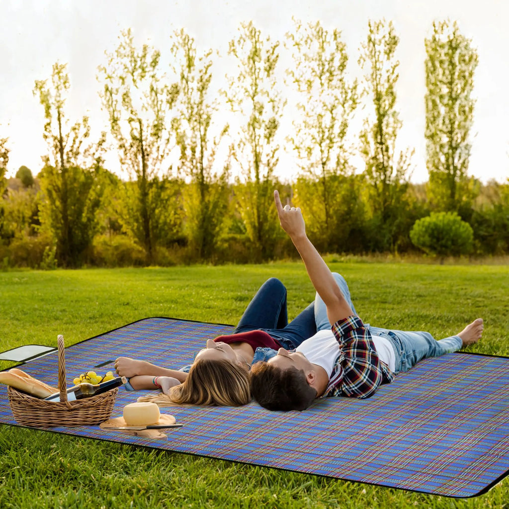 60" x 78" Waterproof Picnic Blanket Handy Mat