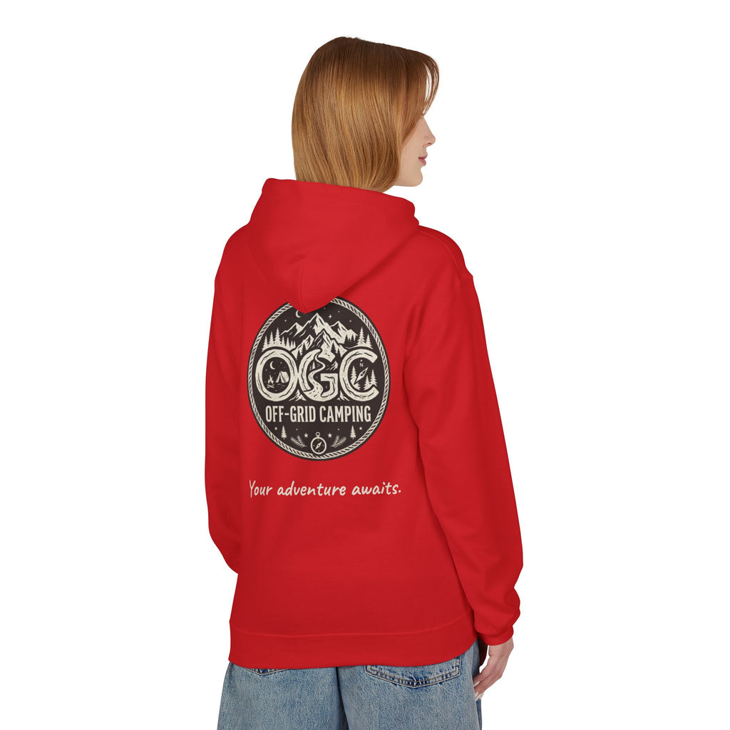 Off-Grid Camping Hoodie — Adventure Patch Pullover