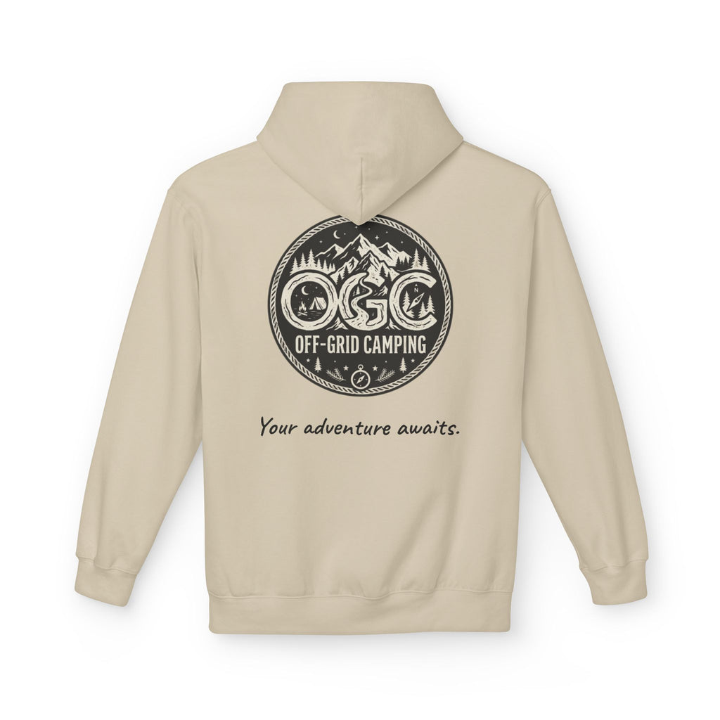 Off-Grid Camping Hoodie — Adventure Patch Pullover