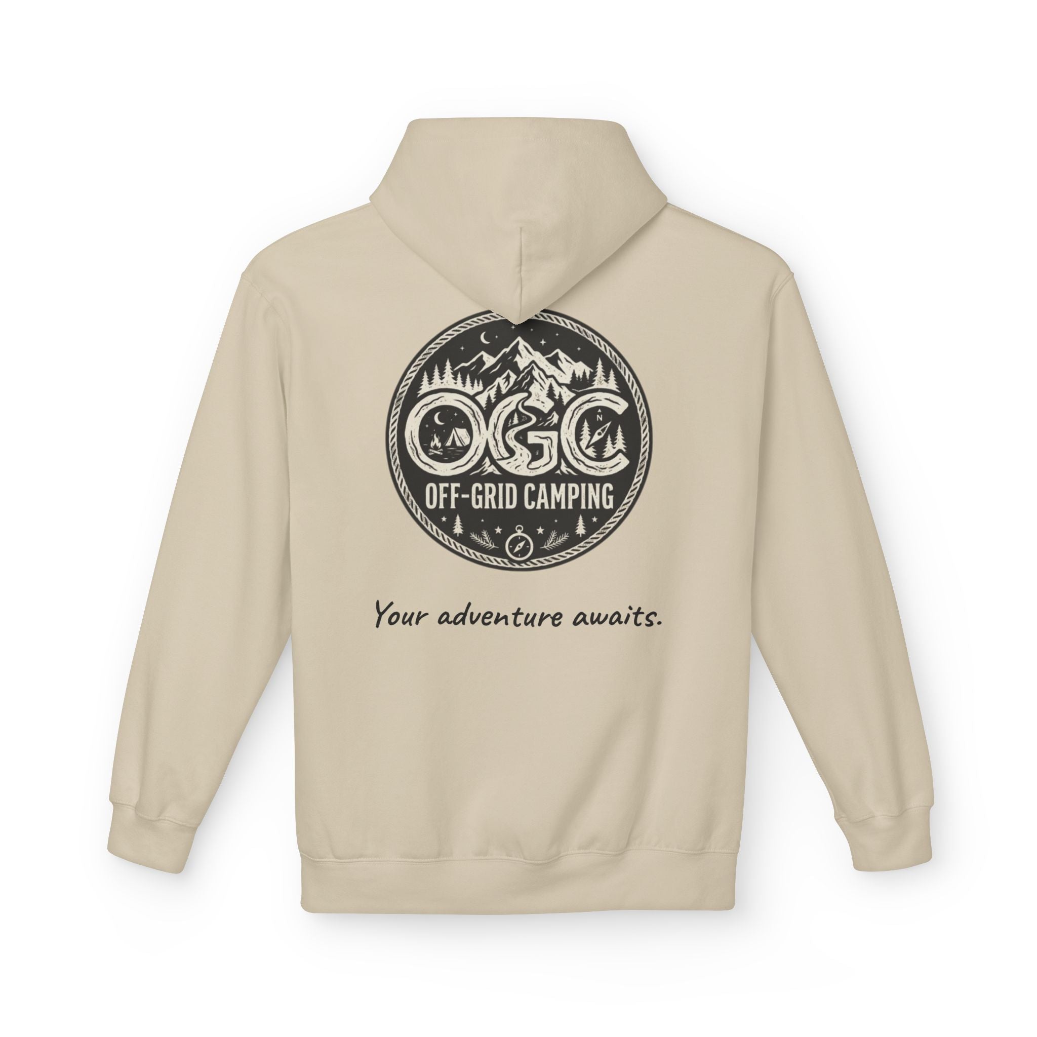 Off-Grid Camping Hoodie — Adventure Patch Pullover