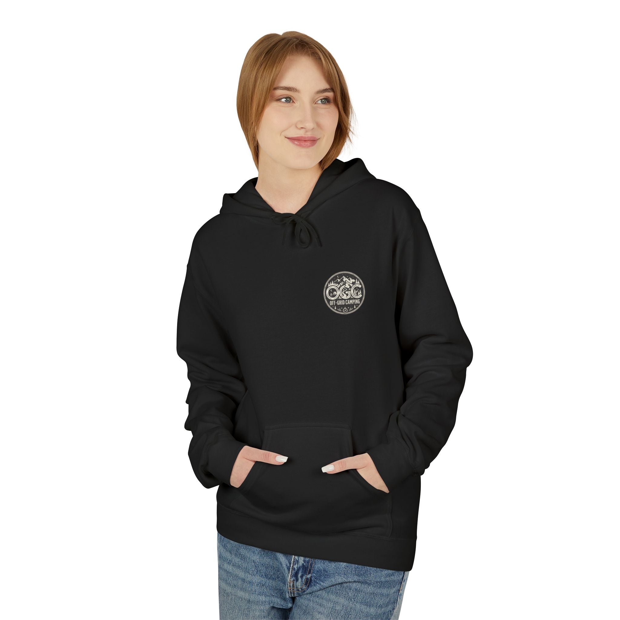 Off-Grid Camping Hoodie — Adventure Patch Pullover