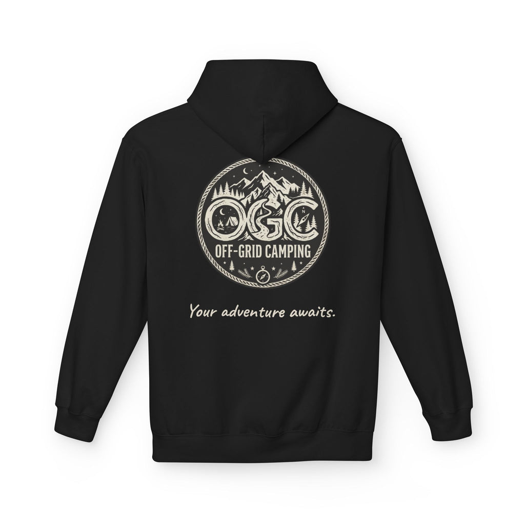 Off-Grid Camping Hoodie — Adventure Patch Pullover