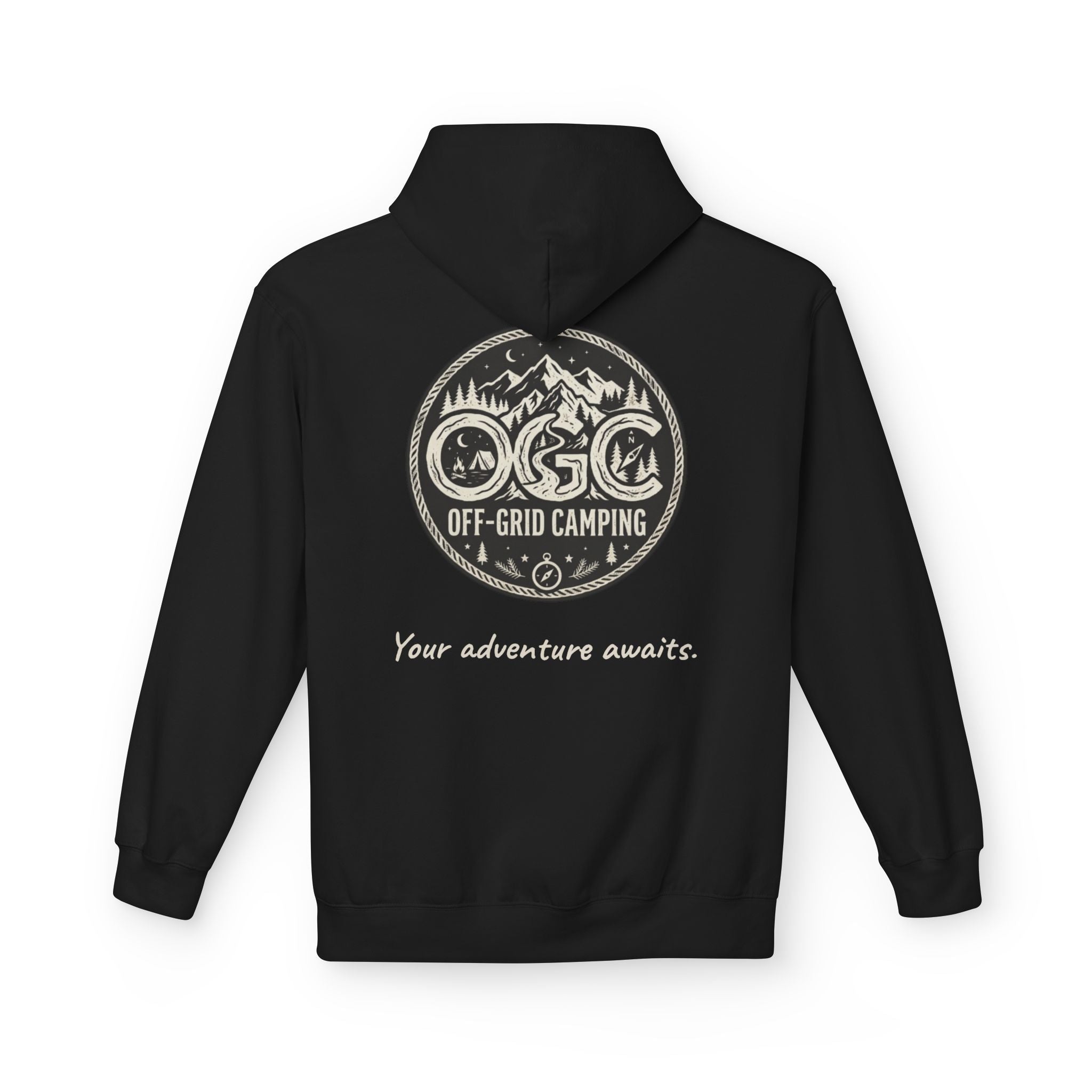 Off-Grid Camping Hoodie — Adventure Patch Pullover