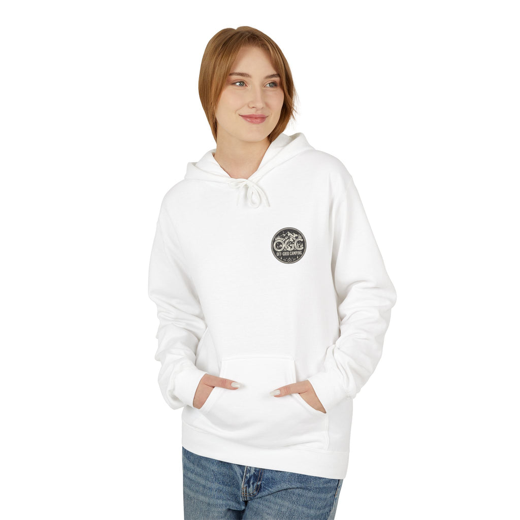 Off-Grid Camping Hoodie — Adventure Patch Pullover